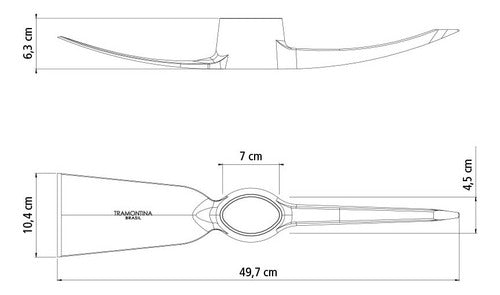 Tramontina Pico Punta Y Pala 104mm Con Cabo Madera 2