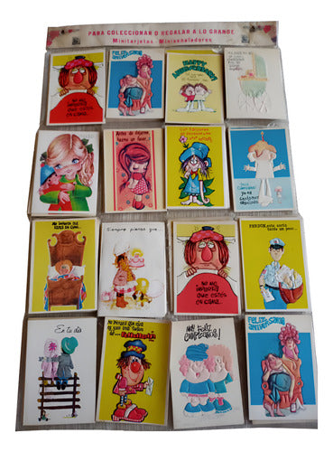 81 Mini Tarjetas Clásicas Vintage,  Ya No Se Consiguen En 0