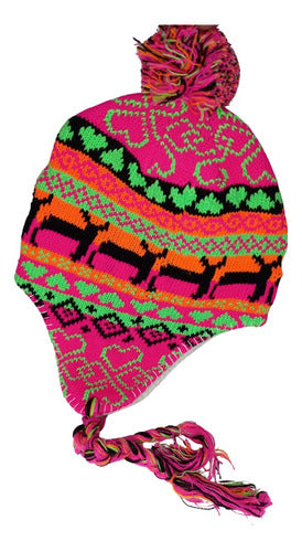 Coya Gorro Coya Fluo Fucsia Con Pompón Colores Cy07 0