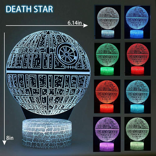 3d Illusion Star Wars Night Light Four Pattern Death Star/mi 2