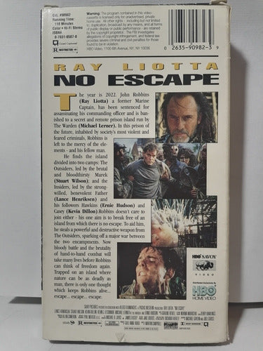 No Escape Película Vhs Video Casete, Aliens Lea Descripción 1