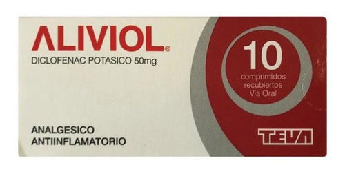 Teva Pharma Aliviol 50 Mg 10 Comprimidos | Diclofenac 0