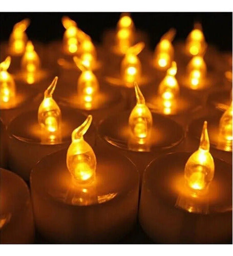 24 LED Candle with Warm Light and Batteries for Events Weddings Decor 3