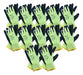 Pack of 12 Pairs Textured Latex Coated Knitted Gloves 0