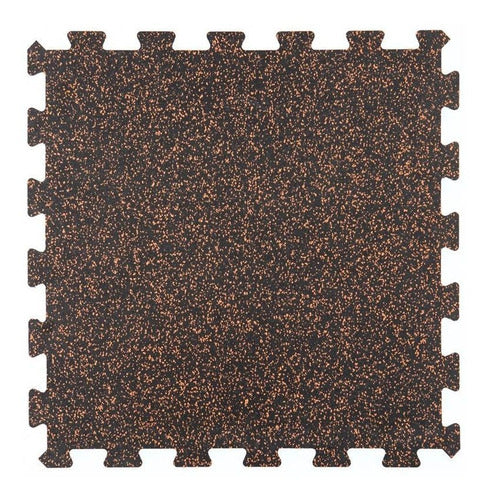 Impact Soft Puzzle Orange Interlocking Rubber Flooring (Price Per Tile) 0