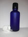 Impofra Blue Frosted Glass Bottle 50ml with Dropper - Pack of 10 1