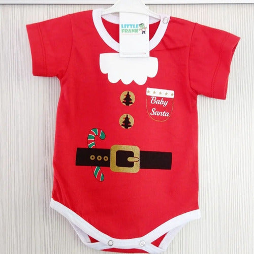 LittleFRANK Christmas Baby Body - Santa Claus Short Sleeve 1