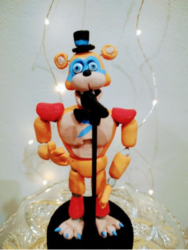 Creaciones by Noelia: Five Nights At Freddy's Cold Porcelain Cake Souvenirs 2