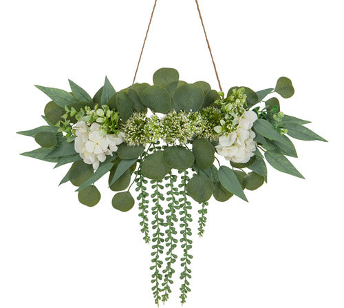 GnFlus Hanging Fake Plants 19.5" Artificial Wall Décor 0