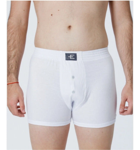 Eyelit Pack X12 Men's Cotton Boxer Shorts with Buttons 5