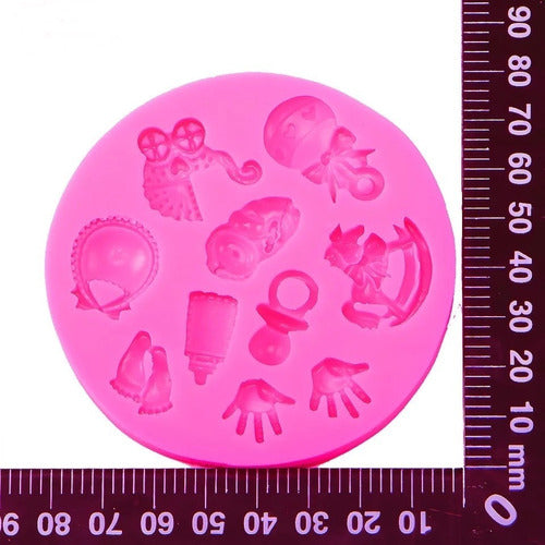 Molde De Silicone Chá De Bebê Maternidade P/ Confeitaria 3