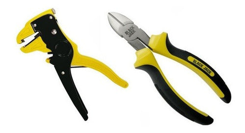 Black Jack Automatic Wire Stripper + 6" Angled Cutting Pliers 0