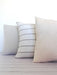 Set of 4 Plain or Striped Tusor Cushions of Your Choice 14