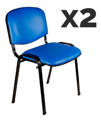 Baires4 Fixed Upholstered Stackable Chair Pack of 2 0