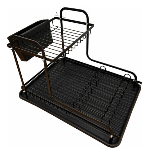 Metal Dish Drying Rack - Black 0