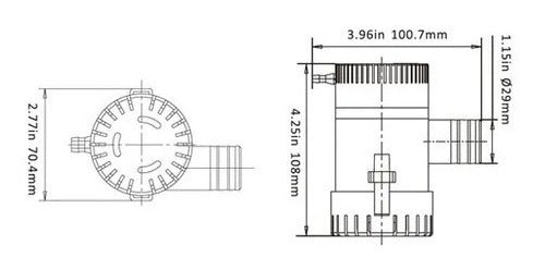 12V 1100 GPH Submersible Pool Drain Pump 3