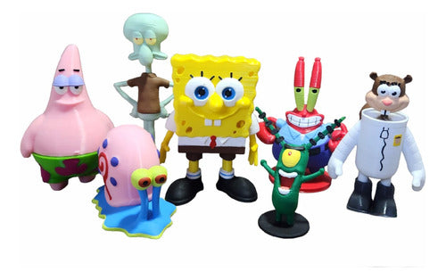 3DF Print 5 SpongeBob Figures + Bikini Bottom Set 0