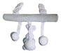 Kinderinos Plush Rabbit Crib Toy Rattle - Light Blue 1