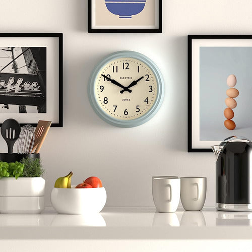 Jones Clocks Telecom Round Wall Clock - Retro Clock - Design Clock 2