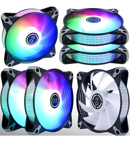 DS Leddess RGB CPU Coolers LED Fans Pack of 6 Units 0