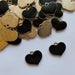 Entre Hilos y Cuentas 2 Enamel Hearts Charms - Black - Bijouterie Set 0