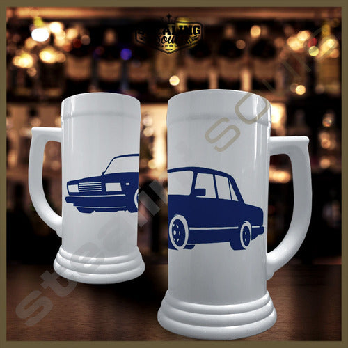 Plastic Beer Mug | Fiat #048 | Abarth 595 Lancia Uno 0