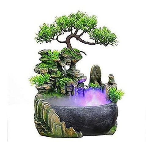 Fuente De Mesa Decoración Meditación Zen Cascada Agua 0