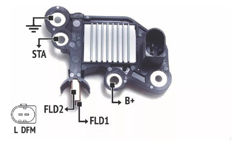 Regulador De Voltaje Alternador T.bosch Rnb 220701 0