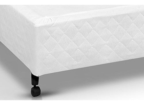 Cama Box Solteiro Poli Branco (96x23)castor 3