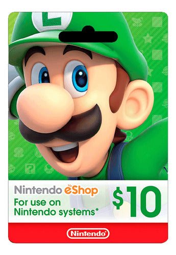 Nintendo eShop $10 USD Gift Card 0