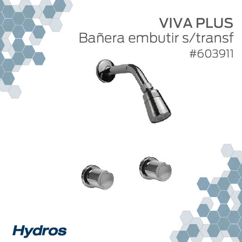 Hydros Griferia Viva Plus Embeded Shower Fixture Without Transfer 1