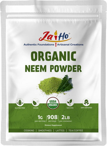 Polvo De Neem 100% Natural Usda Organico 650 Gramos Usado 1