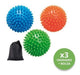 Pelota X 3 Rehabilitación Pinche Descontracturante Colores 4