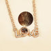 Burdah Delicate I Love You in 100 Languages Necklace Gold Rose 1