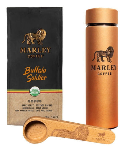 Marley Coffee Travel Termo 500 Ml + Ground Coffee + Spoon 5