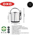 OXO Stainless Steel Ice Bucket with Tongs 1