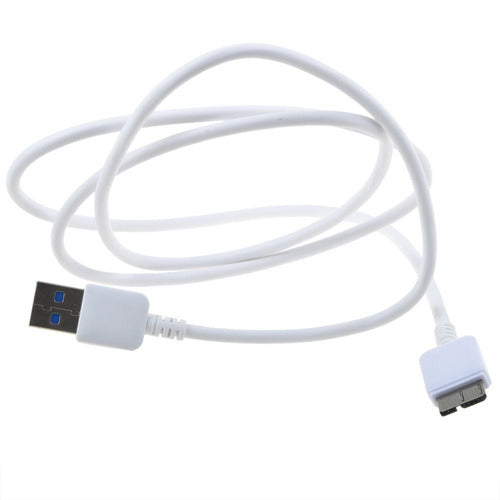 Blanco Usb 3.0 Pc Cargador Datos Cable Cable De Conexión Par 0