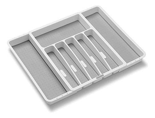 Madesmart Expandable Cutlery Tray White | Classic Collection 0