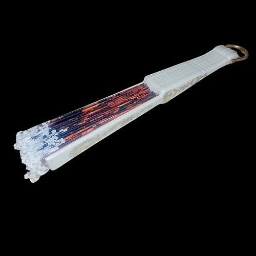 Silant Spanish Style Fabric and Lace Hand Fan - Argentine Tango Theme 3