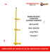 Aluminum Cast Yellow Foosball Table Rod Choose Formation 11