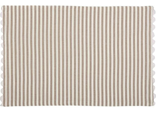 Piper Classics Farmhouse Ticking Stripe Taupe Tiers Juego De 1