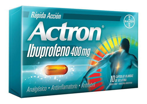 Bayer Actron 400 Mg X 10 Capsules - Ibuprofen 0