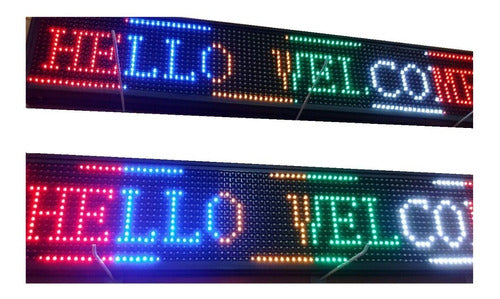 Programmable Tri-color LED Sign 100x20 Other Sizes and Colors 6