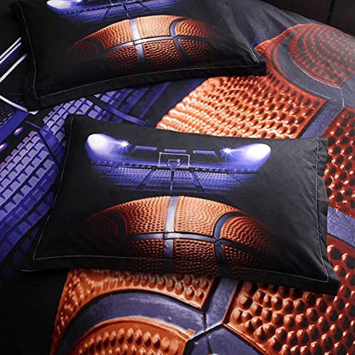 Juego De Funda Nórdica Dthome 3d Sports Basketball Court Jue 4