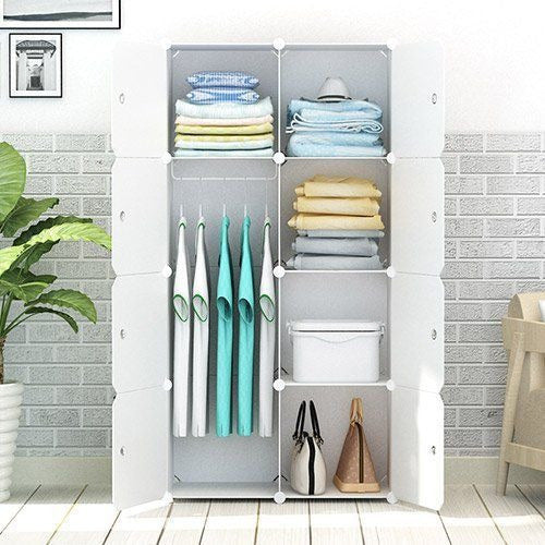 Tushop Multifunction 8-Shelf Furniture with Hanger - Wardrobe 5