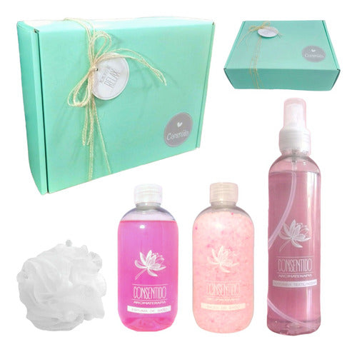 Zen Rose Spa Relax Gift Box Set - Aromatherapy Collection - Aroma Caja Regalo Zen Box Spa Rosas Kit Set Relax N33 Relax