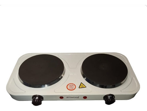 Amwood Double Electric Stove White 220v 0