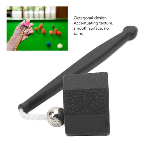 Capa De Suporte De Giz Pool Cue, Design Octogonal, Leve 3