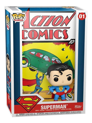 Funko Pop Dc Comic Covers Superman (acrilico Rayado) 0