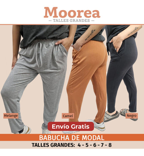 Moorea Online Babucha Pack X 3 De Dama Talle Grande Comodo Y Sueltito 1